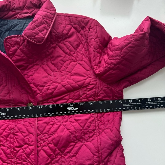 Lands End Quilted Coat Berry Pink Lightweight Jacket Size Small NWT - Picture 6 of 10